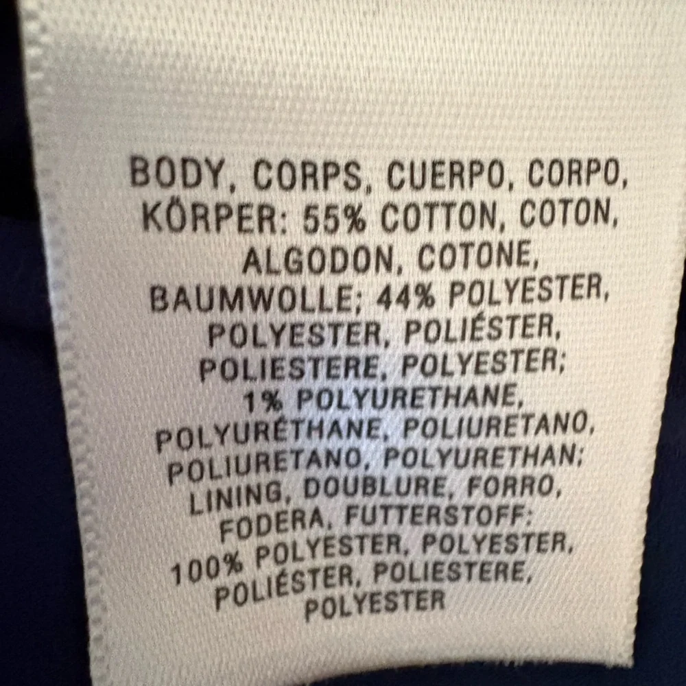 Anthropology HD in Paris Blue & White symmetric top size 14 - Picture 10 of 10